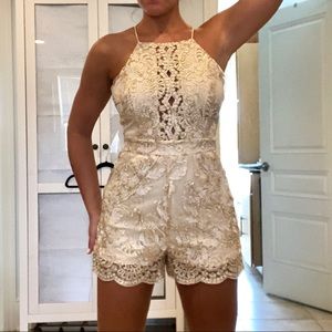 Gold romper